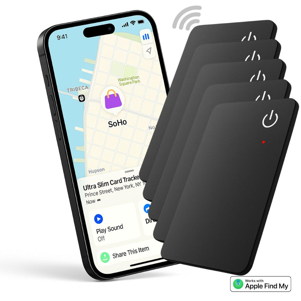 Ultra Slim Card Tracker Bundle 3 Cards Get 2 Free - Never Lose Your Valuables Again