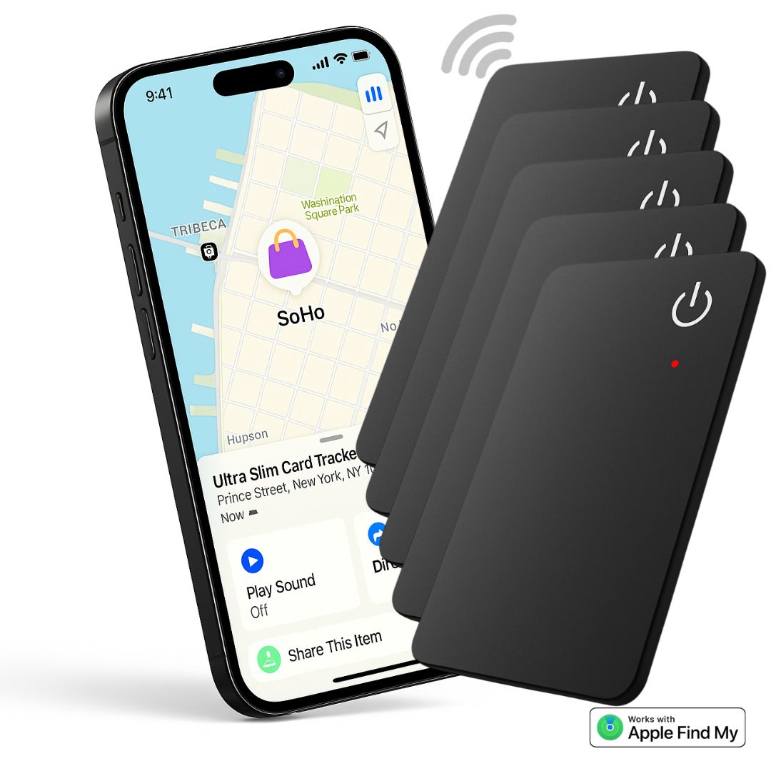 Ultra Slim Card Tracker Bundle 3 Cards Get 2 Free - Never Lose Your Valuables Again