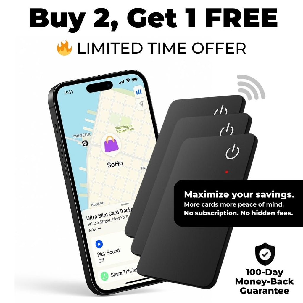 Ultra Slim Card Tracker - Never Lose Your Valuables Again